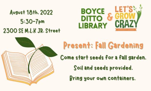 Fall Planting at the Library Today