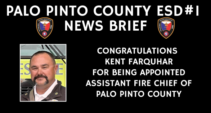 Farquhar Named Assistant Chief for Palo Pinto County ESD #1 - Mineral ...