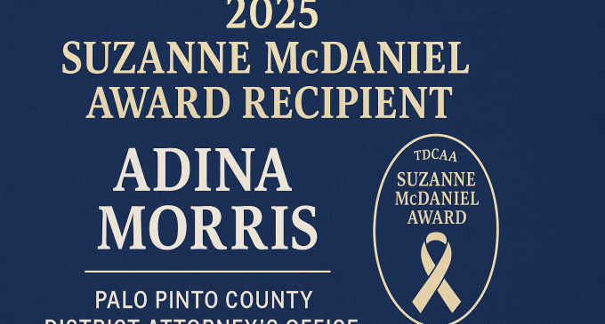 Palo Pinto County Victim Advocate Honored With Statewide Award