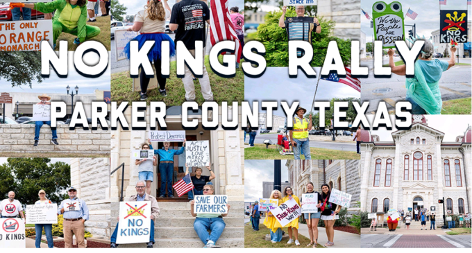 No Kings Rally reached into rural America with hundreds protesting at the Parker County Courthouse