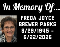 Freda Joyce Brewer Parks Obituary