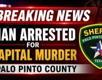 Man arrested on capital murder charge after woman found dead near burning vehicle in Palo Pinto County