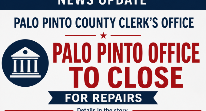 Palo Pinto County Clerk’s Courthouse Office Temporarily Closed for Flood Repairs